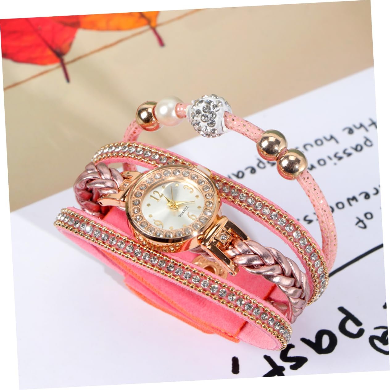 Наручные часы-браслет LIFKOME, стразы, модные браслеты для женщин, плетеный браслет, тканый браслет, синий, фото №8