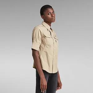 Жіноча сорочка G-Star RAW Officer Shirt Puff Sleeve - M ціна на synthetic.ua - Фото 1 Жіноча сорочка G-Star RAW Officer Shirt Puff Sleeve - M synthetic.ua - Фото 1