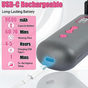 Бездротова щітка-випрямляч 9600mAh LCD Display Grey ціна на synthetic.ua - Фото 1 Бездротова щітка-випрямляч 9600mAh LCD Display Grey synthetic.ua - Фото 1