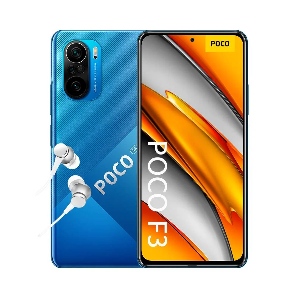 Смартфон Poco F3 5G 6.67" AMOLED 120Гц 8ГБ 256ГБ 48МП Dual SIM Blue, фото №1