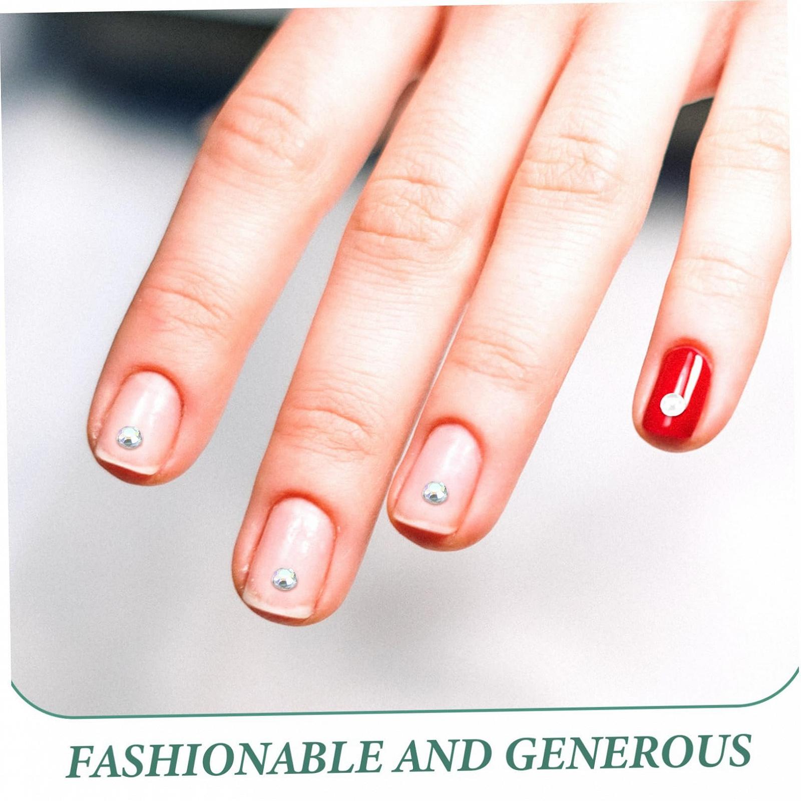 Стразы и жемчуг для ногтей, 2 коробки, плоские полужемчужины и сверкающие кристаллы, украшения для ногтей для женщин, самодельный маникюр, украшения для ногтей, фото №5