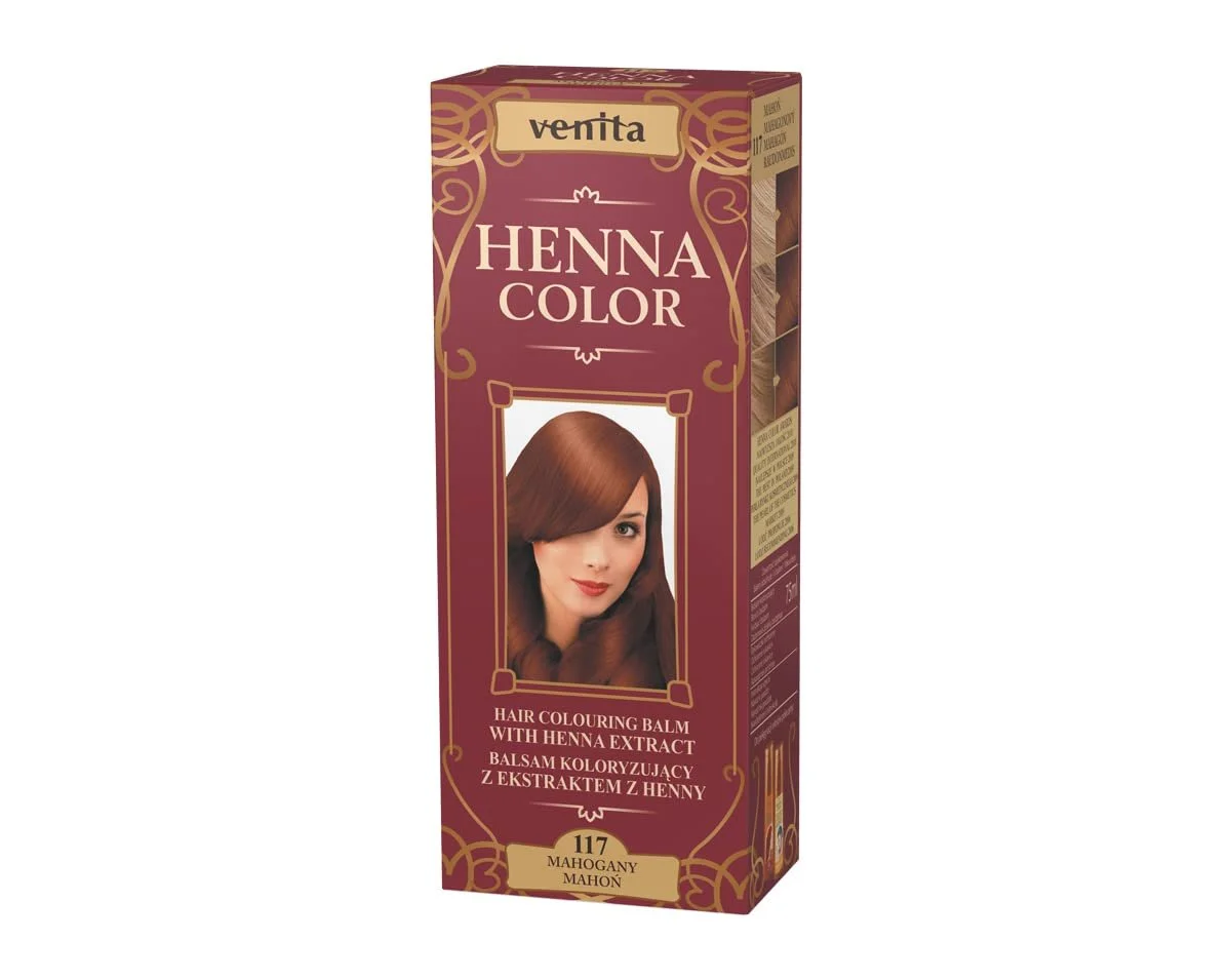Фарба для волосся Venita Henna Color 117 Червоне дерево 75 мл, фото №1