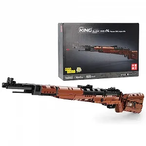 Конструктор Винтовка AKOGD 98K, 1025 деталей, модель винтовки с функцией стрельбы, блокирующие блоки, строительные блоки, конструктор оружия - Фото 1