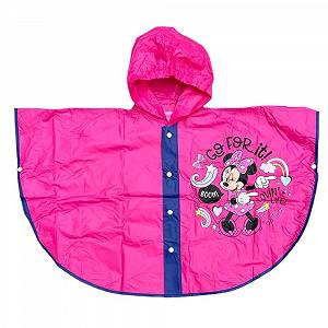 Дождевик CARTOON Minnie Disney Пончо с капюшоном и застежкой на пуговицах Детская дождевая куртка - Фото 1