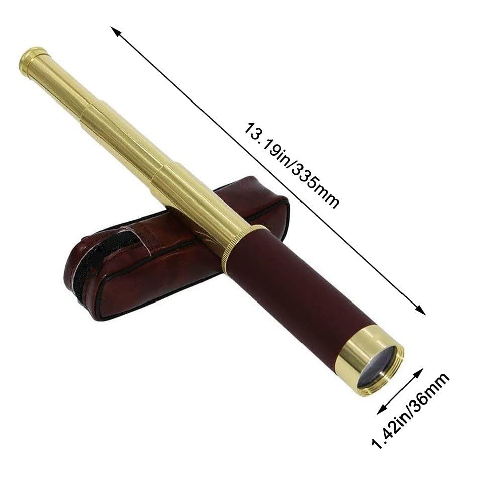 Монокуляр Retro Telescope Pirate Portable Pocket 4 Sections для навигации, парусного спорта, просмотра игр, фото №6