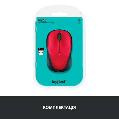 Мышка Logitech M235 Red (910-002496), фото №6 Мышка Logitech M235 Red (910-002496), фото №6