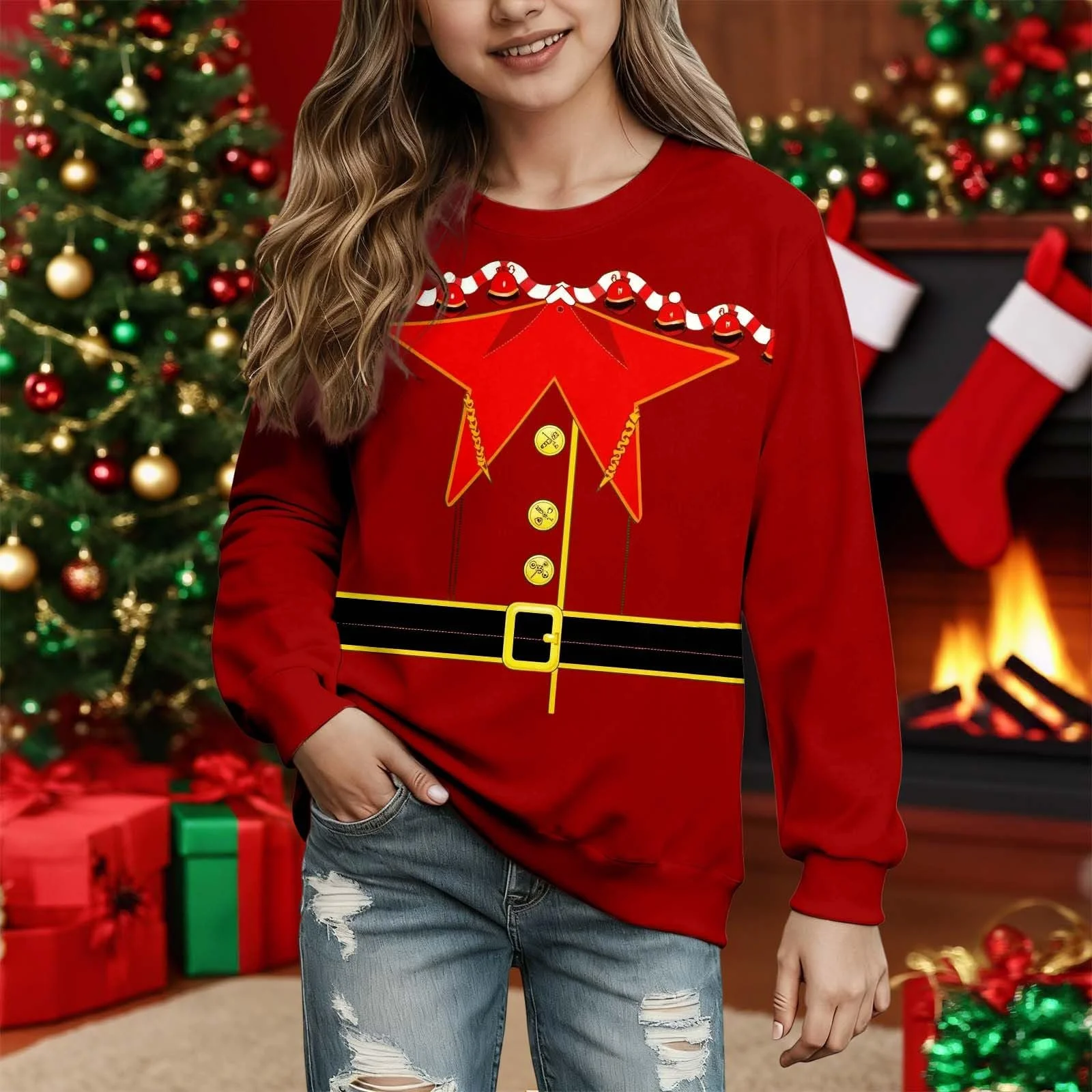 Різдвяний світшот для дітей, смішний, фото №2 Різдвяний світшот для дітей, смішний, фото №2