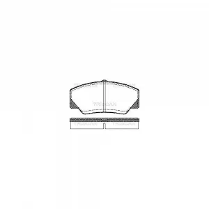 Комплект тормозных колодок, дисковый тормоз TRISCAN 8110 16844 для FORD, передняя ось - Фото 1
