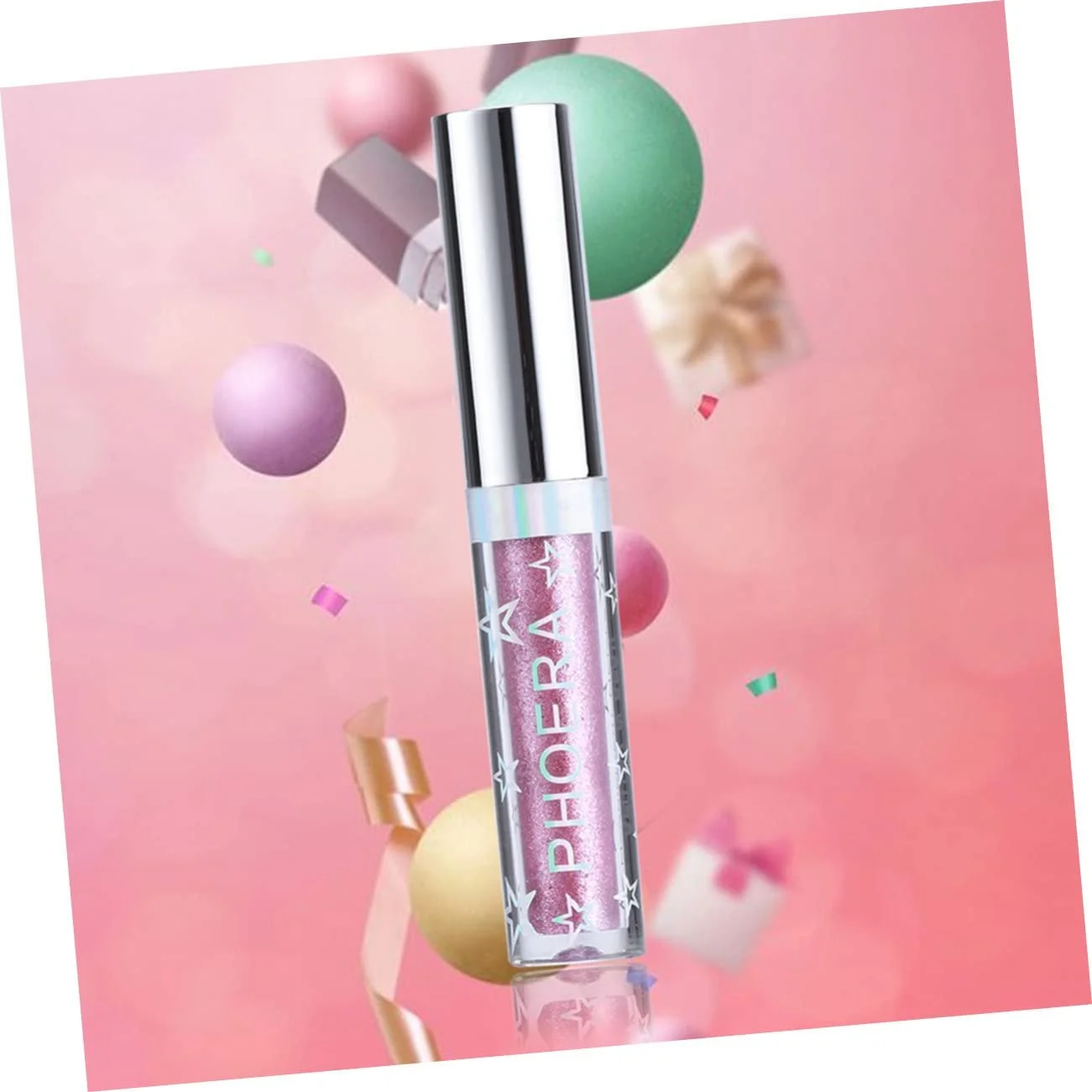 Рідка Підводка для Очей з Блискітками Кольорова Водостійка Блискуча, фото №3