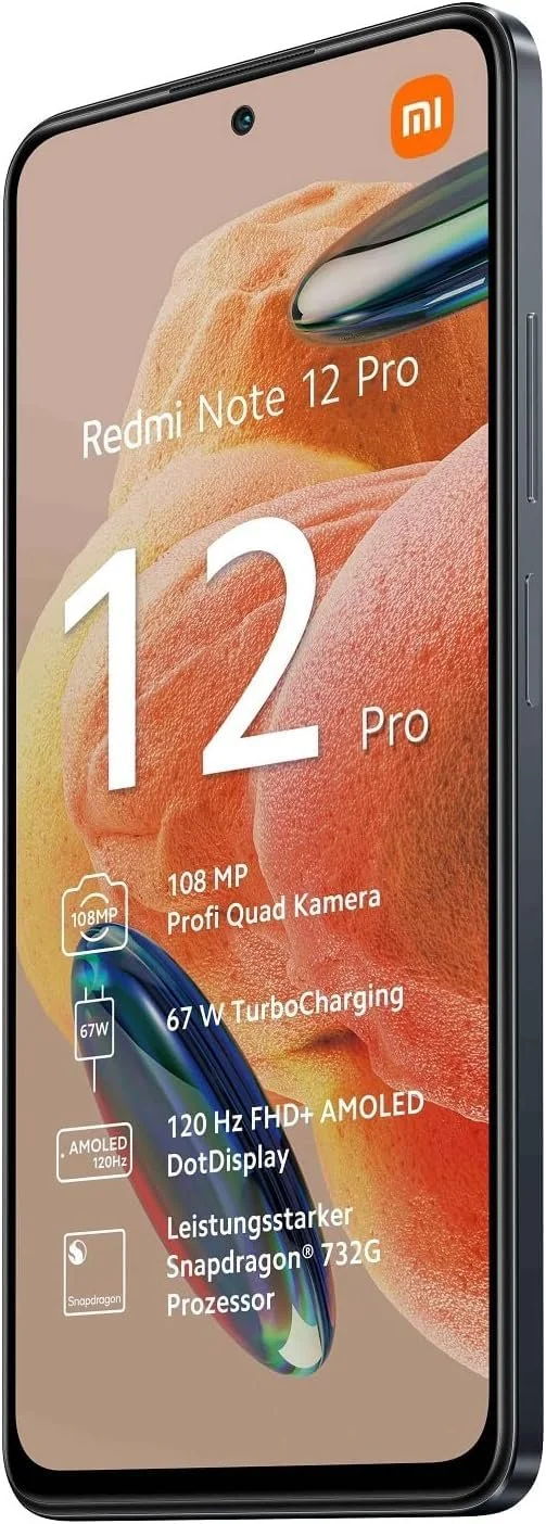 Смартфон Xiaomi Redmi Note 12 Pro 128GB/8GB RAM Dual SIM Graphite-Grey, фото №2 Смартфон Xiaomi Redmi Note 12 Pro 128GB/8GB RAM Dual SIM Graphite-Grey, фото №2
