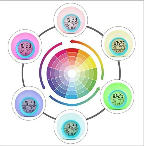 Світильник Xingdianfu LED Дитячий Будильник 7 Кольорів, фото №5