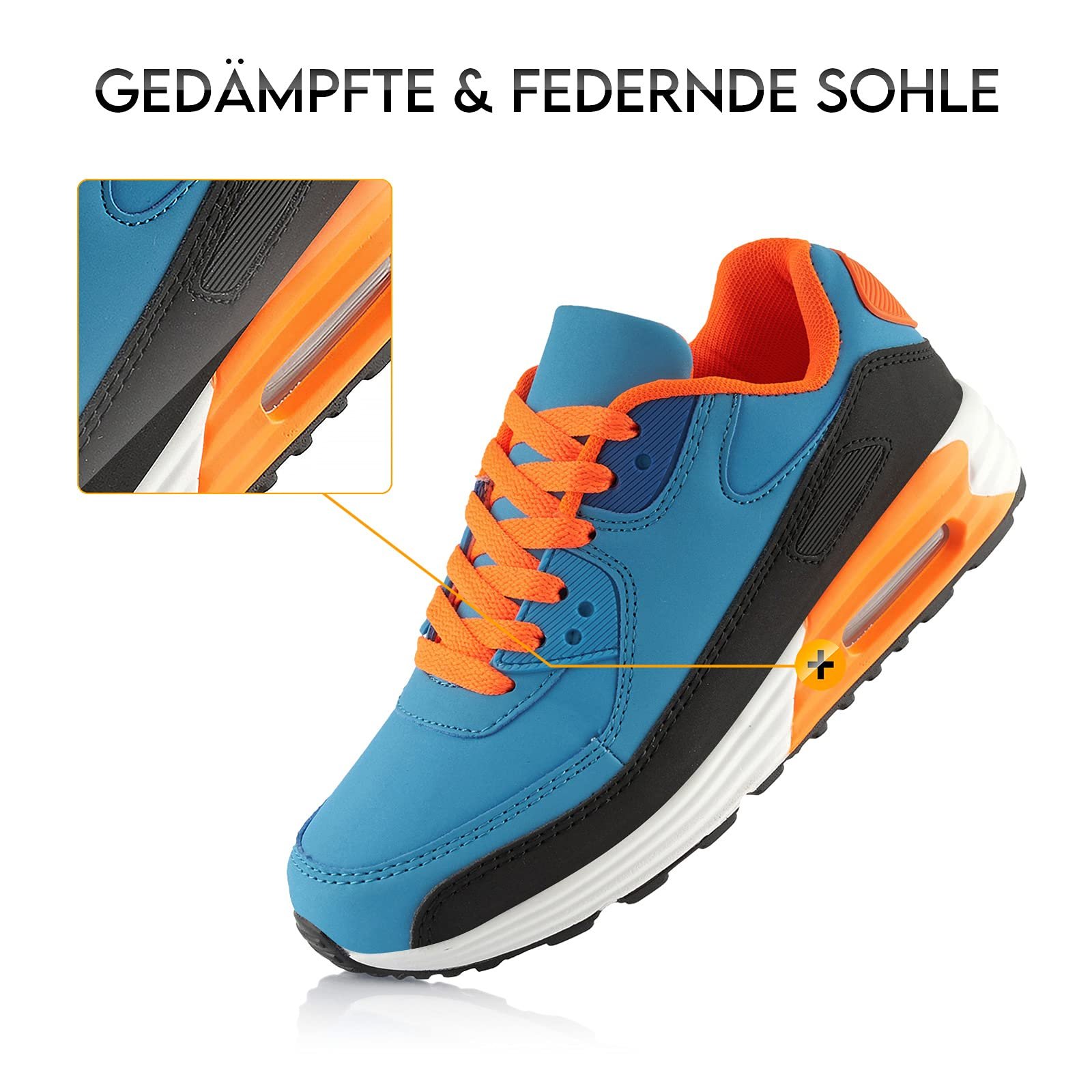 Кроссовки Fusskleidung® Унисекс Спортивная обувь Амортизирующие Легкие Беговые кроссовки, фото №3