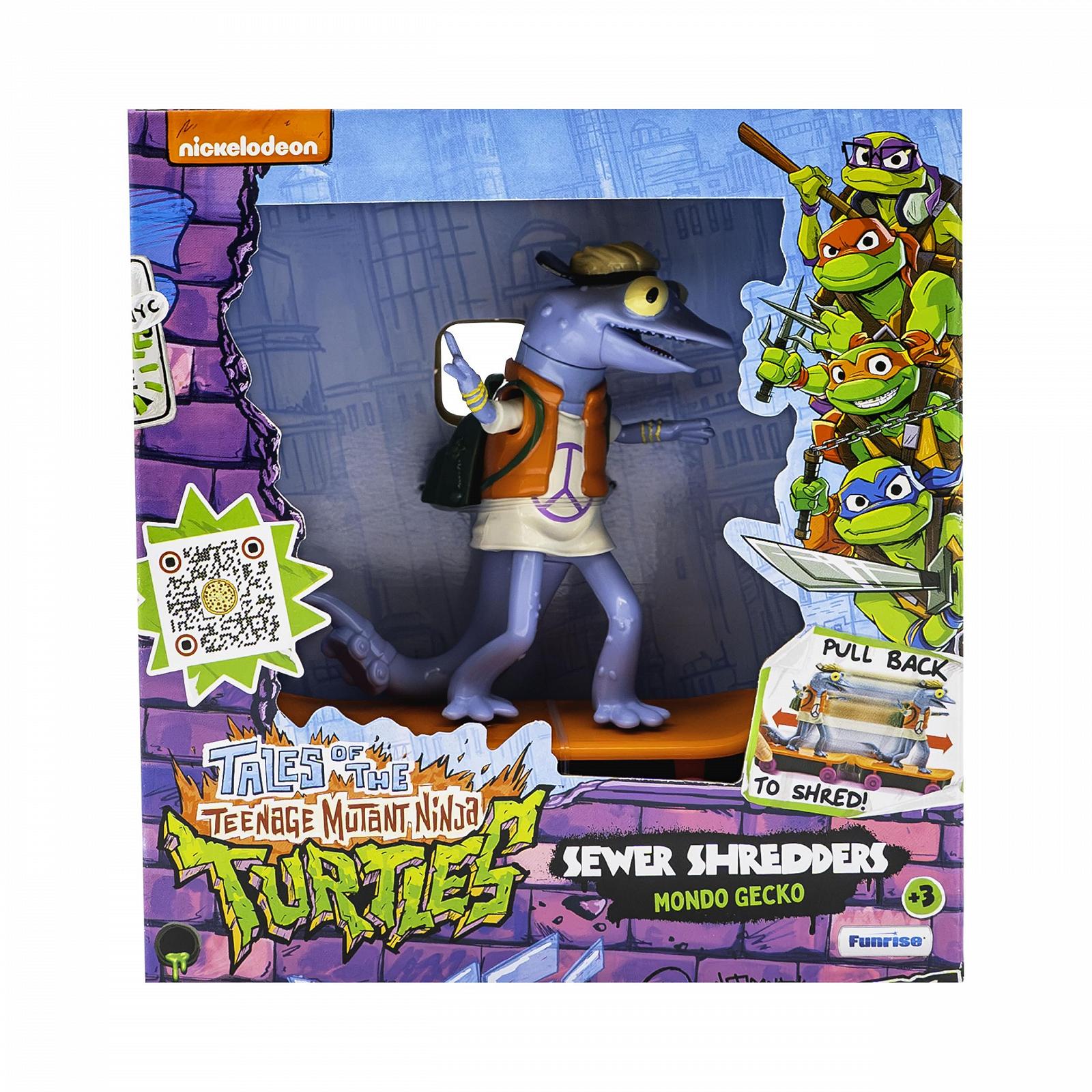 Фигурка на скейте TMNT Sewer Shredders Mondo Gecko, 13 см, фото №4