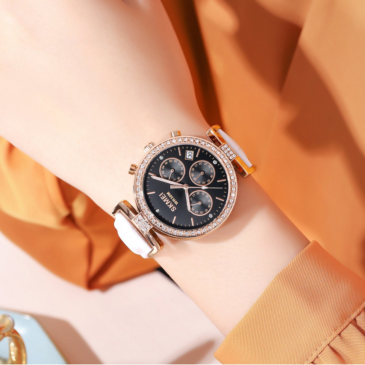 Годинник Skmei 2089RGWT Rose Gold-White, фото №3