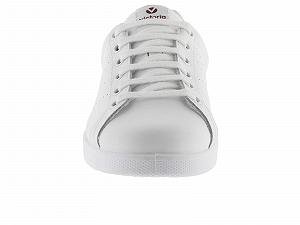 Кроссовки Victoria 1125104-Women низкие кожаные с блестящей пяткой и перфорированным логотипом synthetic.ua - Фото 1