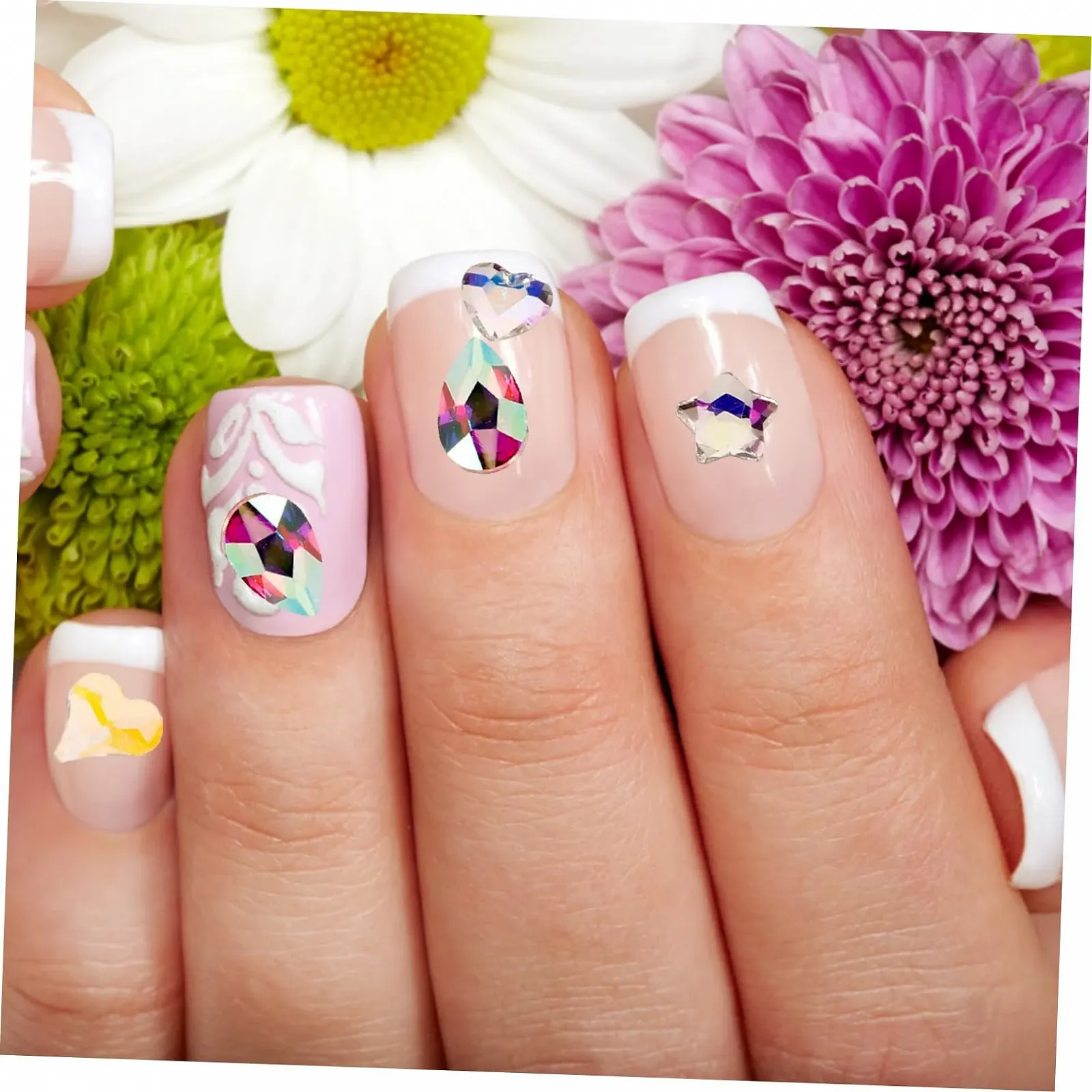 Украшения для ногтей Нерегулярные стразы для ногтей Большая упаковка для украшений для маникюра, фото №7