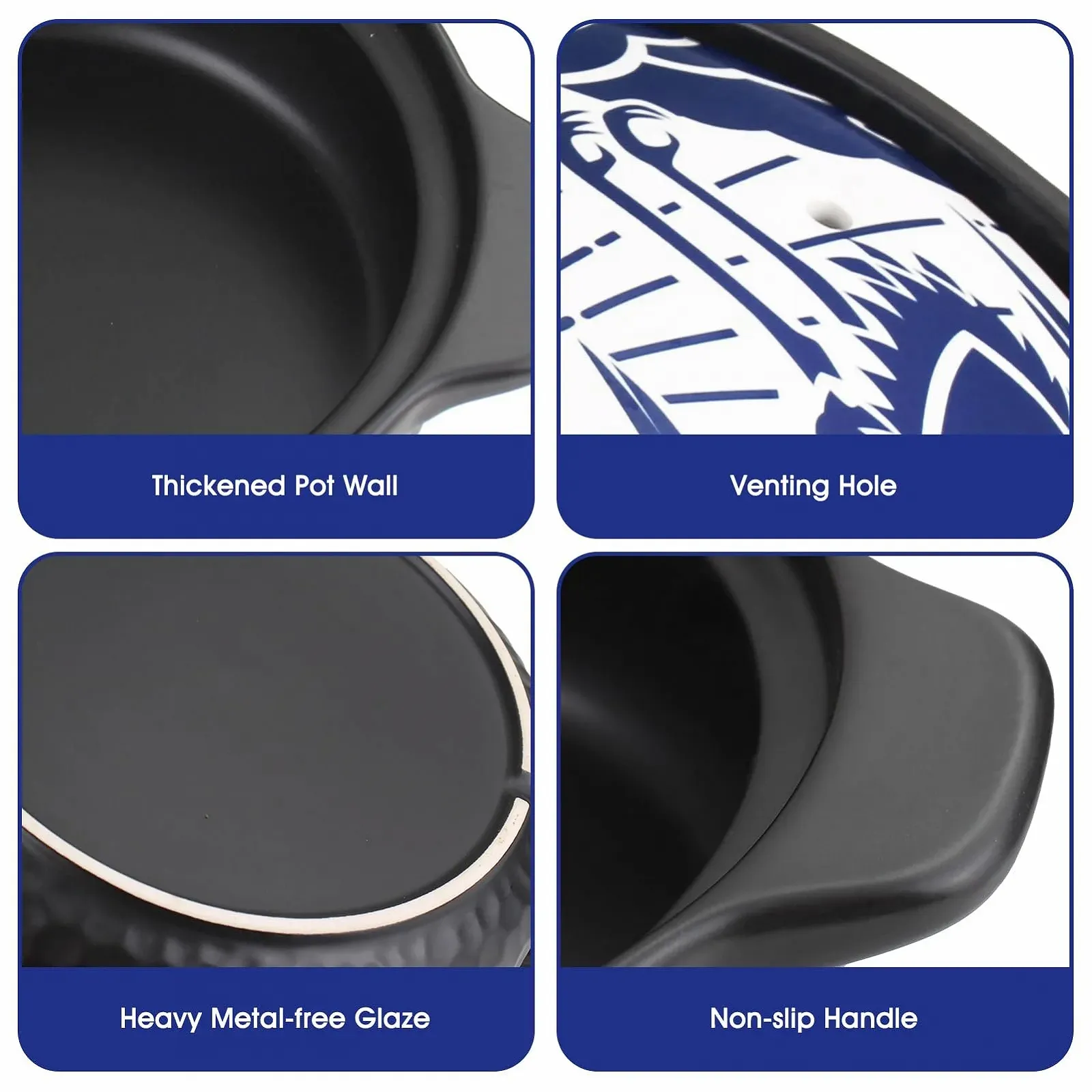 Горшок глиняный 2.2 кварты, фото №5 Горшок глиняный 2.2 кварты, фото №5