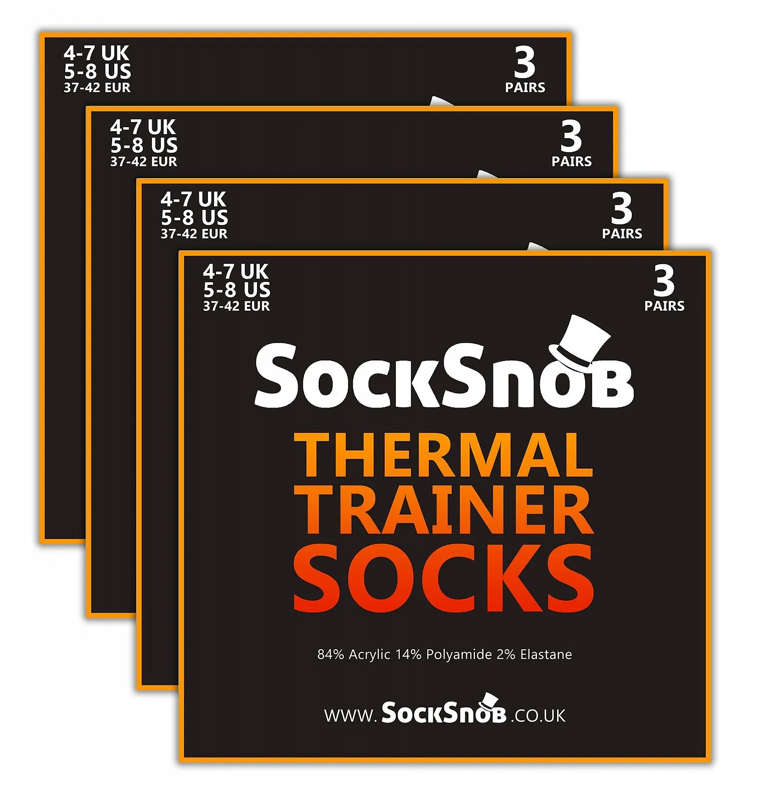 Короткі термошкарпетки Sock Snob, набір 12 пар, фото №2