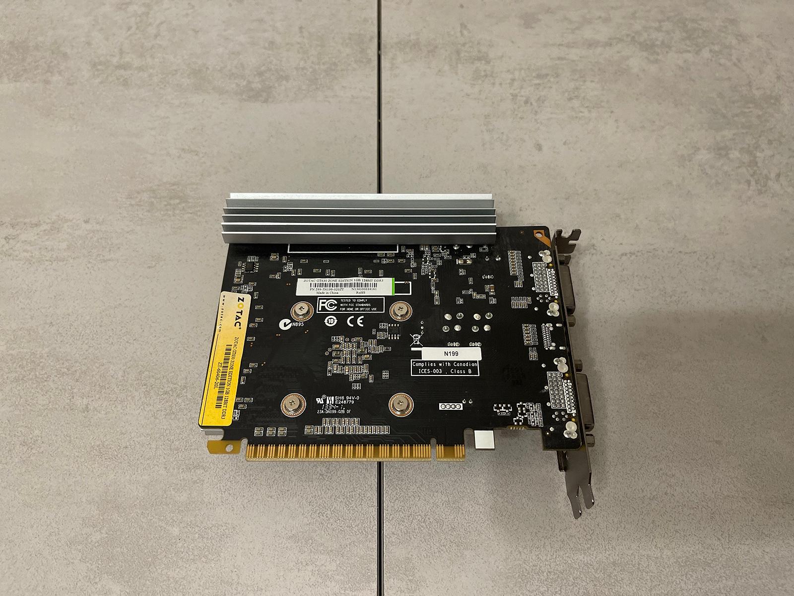 ​​​​​​​Видеокарта для ПК - ZOTAC GT 630 Zone Edition 1GB 128-bit DDR3, фото №2