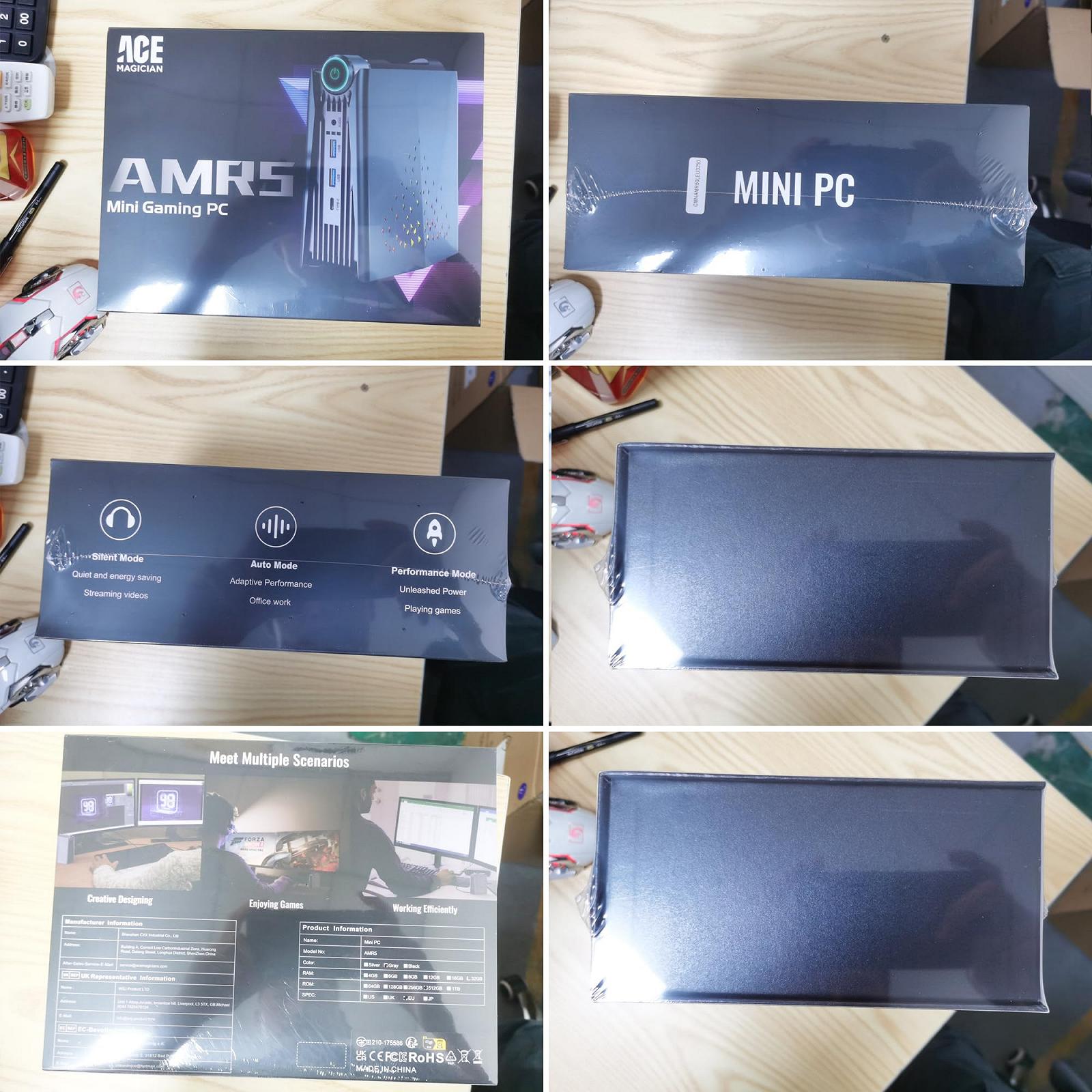 Mini комп'ютер ACEMAGICIAN AMR5 RGB Lights AMD Ryzen 5 5600U (до 4.2ГГц) 32ГБ DDR4 512ГБ SSD 4K HDMI DP Type-C WiFi5 BT 4.2 Auto Power On, фото №3