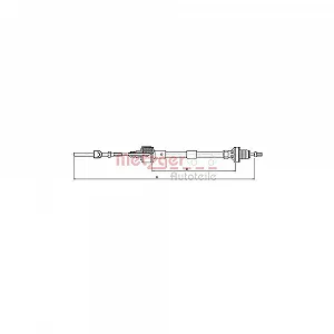 Трос зчеплення METZGER 11.2532 для OPEL - Фото 1