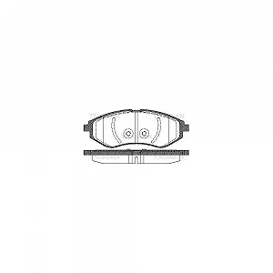 Комплект гальмівних колодок, дискове гальмо TRISCAN 8110 21005 для CHEVROLET DAEWOO - Фото 1