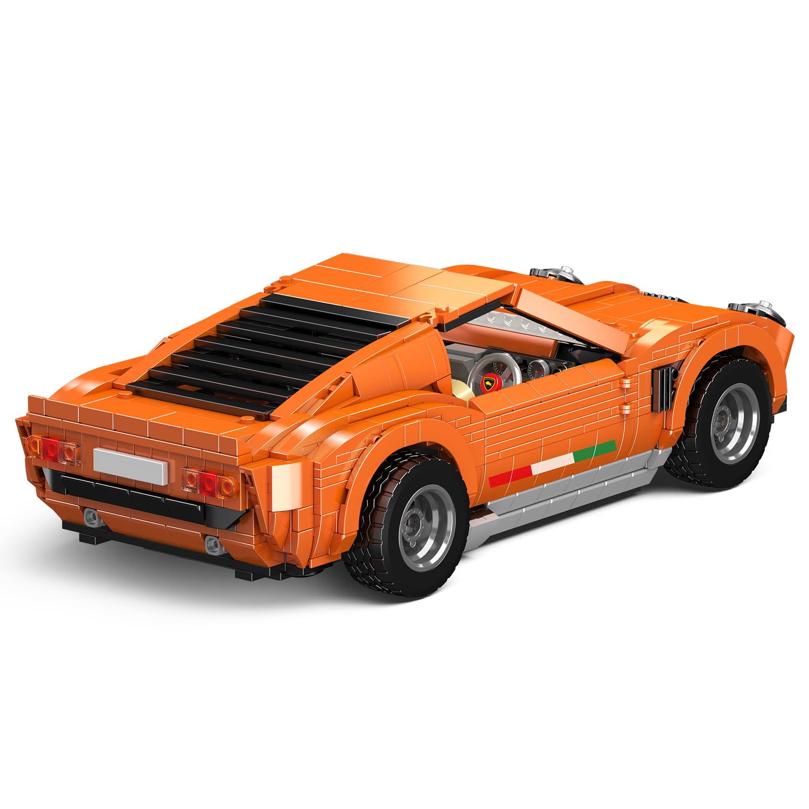 Конструктор Mould King 10116 Спортивный автомобиль 1607 шт Оранжевый, фото №3