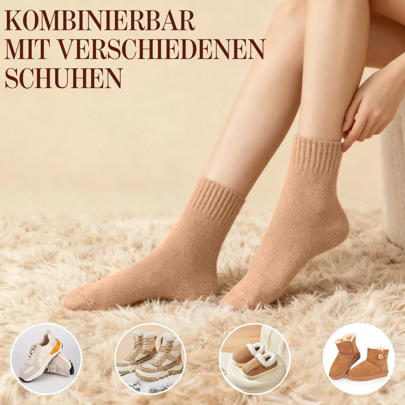 Термошкарпетки Жіночі (4 пари) 35-39, фото №6 Термошкарпетки Жіночі (4 пари) 35-39, фото №6