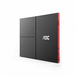 Монитор AOC Gaming 16G3 16 дюймов Full HD FreeSync (1920 x 1080, 144 Гц, MicroHDMI 1.4, USB-C) черный/красный synthetic.ua - Фото 1