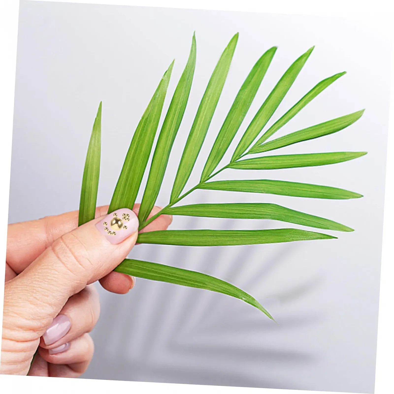 Прикраса для нігтів Lurrose 1000 шт. Напівкруглі пластикові перлини Золотисті, фото №9