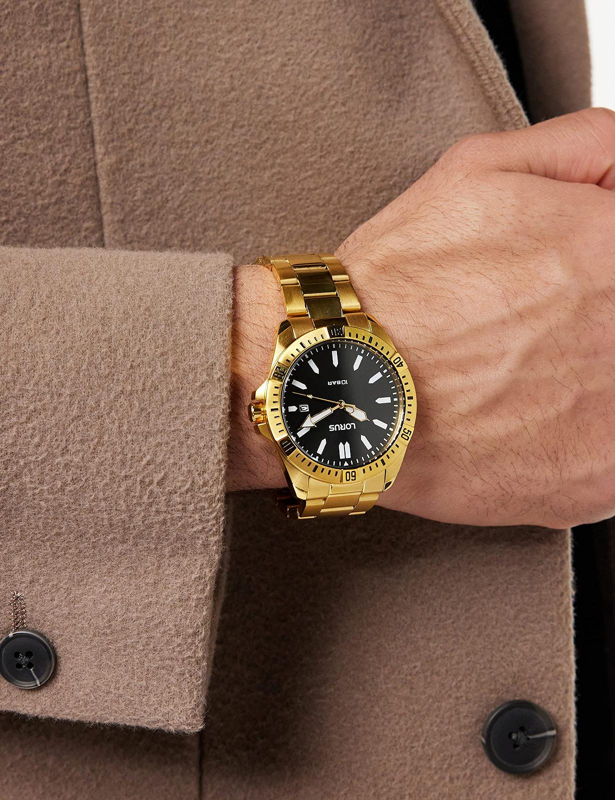 Чоловічий годинник Lorus Аналоговий кварцовий з металевим ремінцем, фото №2