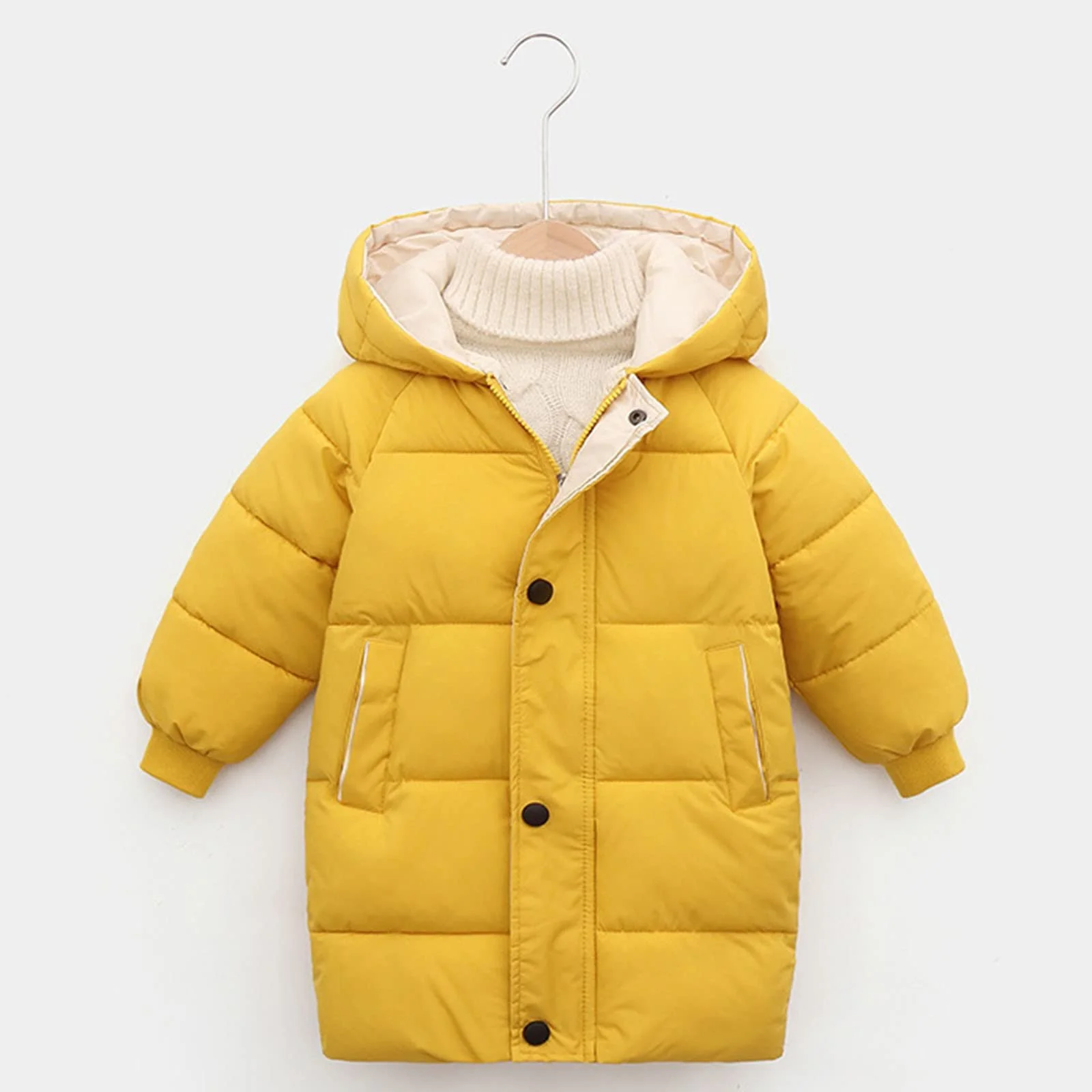 Зимняя теплая стеганная куртка Длинная, фото №4