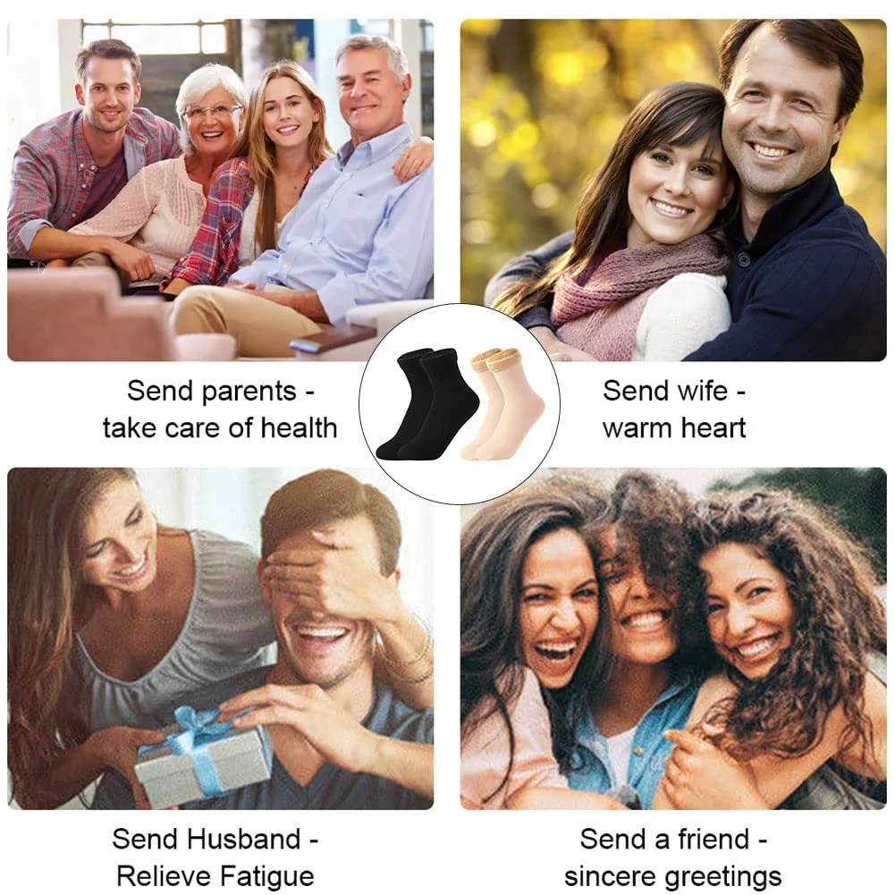 Теплі зимові шкарпетки з вельвету, 2 пари, фото №6 Теплі зимові шкарпетки з вельвету, 2 пари, фото №6