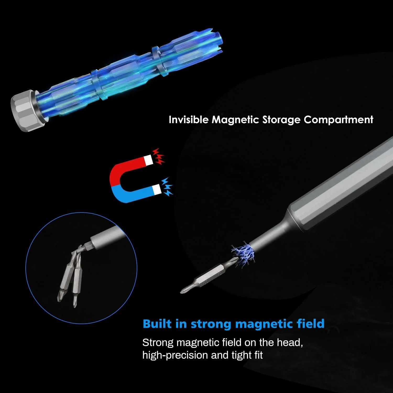 Набір міні-викруток Sexyhot Precision 39 в 1 магнітний, фото №5