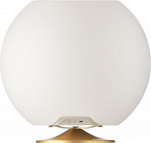 Портативна колонка-лампа Kooduu Sphere - Dimmable LED світло, бездротова Bluetooth колонка з вбудованим тримачем для стаканів - для внутрішнього та зовнішнього декорування, латунь - Фото 1