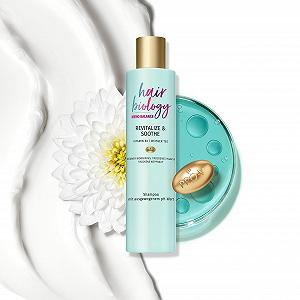 Шампунь Hair Biology Meno Balance Revitalize & Soothe для истонченных и сухих волос с Pro-V, витамином B3 и белым чаем 250 мл synthetic.ua - Фото 1