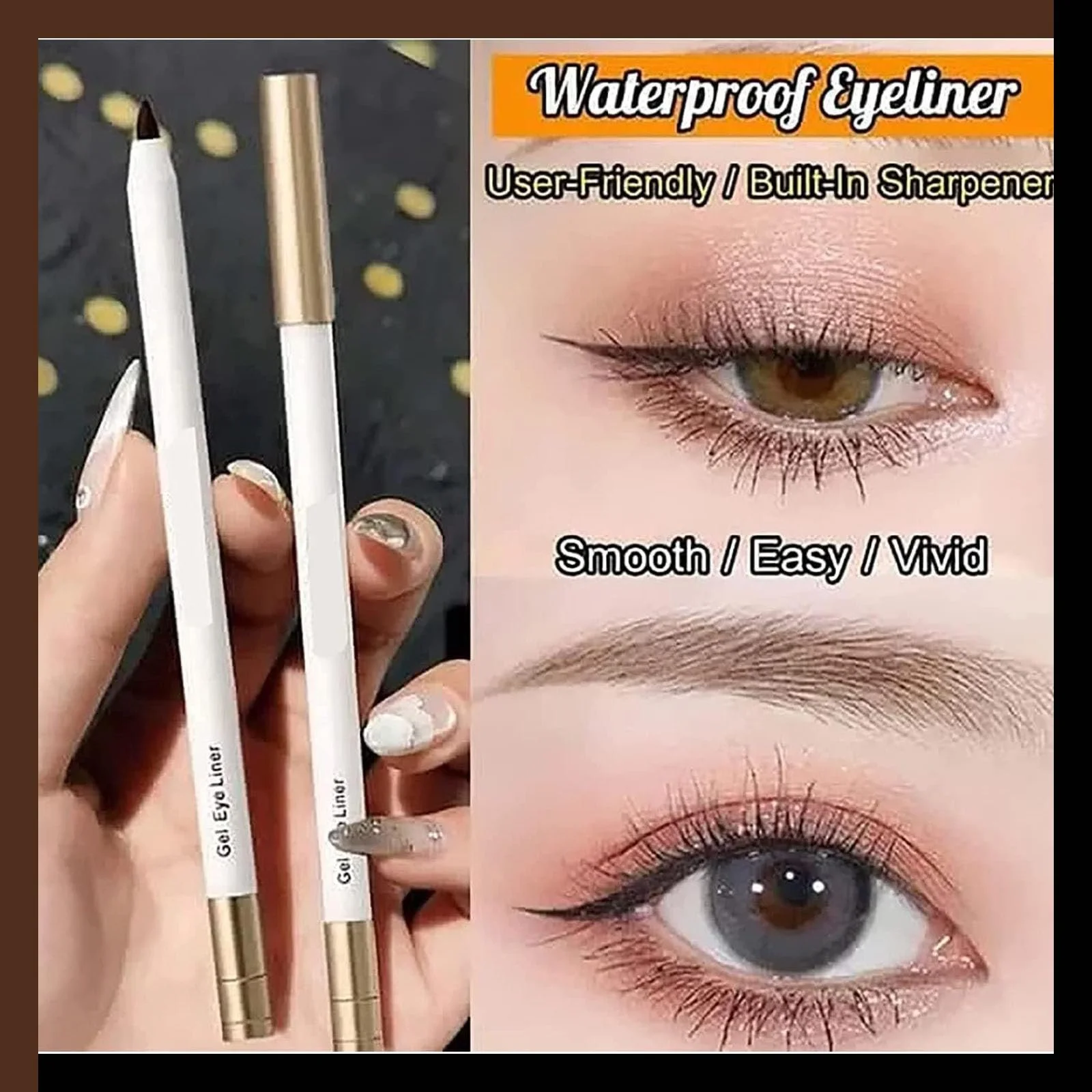 Карандаш для глаз Ifordmedia Водостойкий Стойкий Коричневый (2 шт), фото №7 Карандаш для глаз Ifordmedia Водостойкий Стойкий Коричневый (2 шт), фото №7