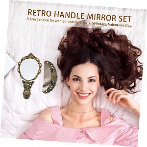 Набор зеркало гребень павлин косметический портативный винтажный декоративный ручное удержание сплав цена на synthetic.ua - Фото 1 Набор зеркало гребень павлин косметический портативный винтажный декоративный ручное удержание сплав synthetic.ua - Фото 1