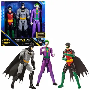 Набор фигурок DC Comics Batman Batman (Rebirth), Robin and Joker 30 см - Фото 1