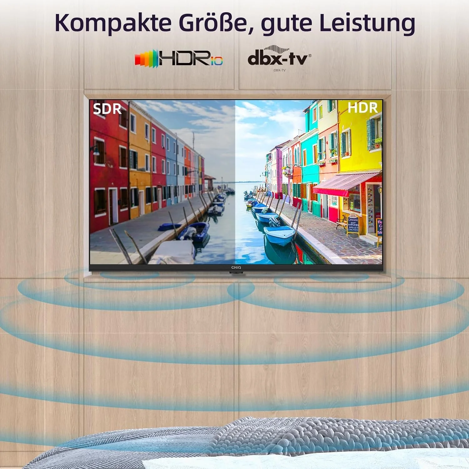 Телевізор 32" CHiQ L32G7L / HD / 60 Гц / LED / Android TV / Wi-Fi / Bluetooth / Т2 / Чорний, фото №16 Телевізор 32" CHiQ L32G7L / HD / 60 Гц / LED / Android TV / Wi-Fi / Bluetooth / Т2 / Чорний, фото №16