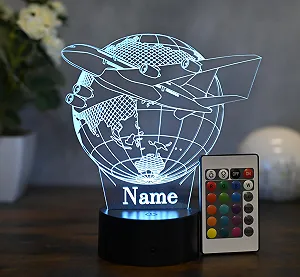 Ночник персонализированный LED Самолет - Фото 1