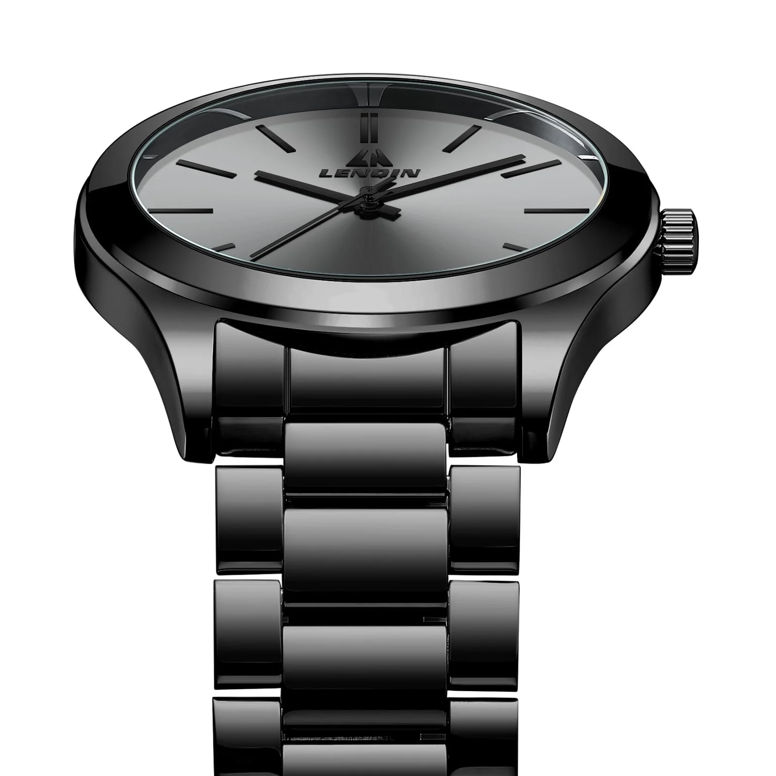 Часы LN LENQIN Мужские часы из нержавеющей стали 30 м Водонепроницаемые часы Аналоговые кварцевые часы Модные часы для мужчин, фото №4 Часы LN LENQIN Мужские часы из нержавеющей стали 30 м Водонепроницаемые часы Аналоговые кварцевые часы Модные часы для мужчин, фото №4