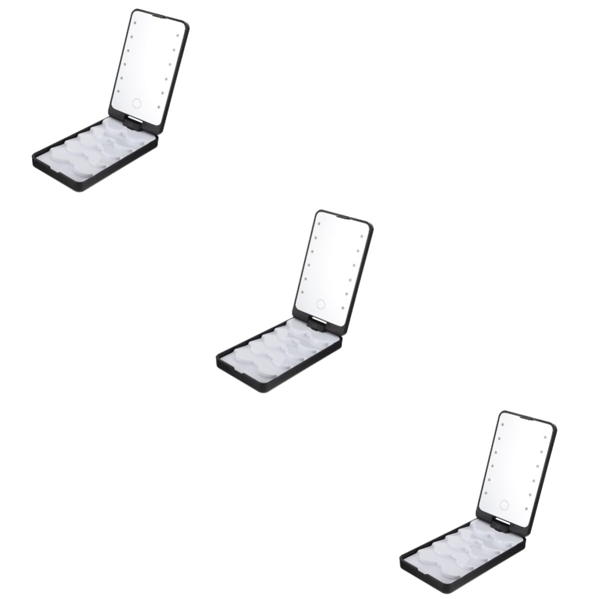 Набор Ioni 3-х коробок для хранения макияжа держатель для ресниц LED кейс для макияжа упаковка для накладных ресниц, фото №1 Набор Ioni 3-х коробок для хранения макияжа держатель для ресниц LED кейс для макияжа упаковка для накладных ресниц, фото №1