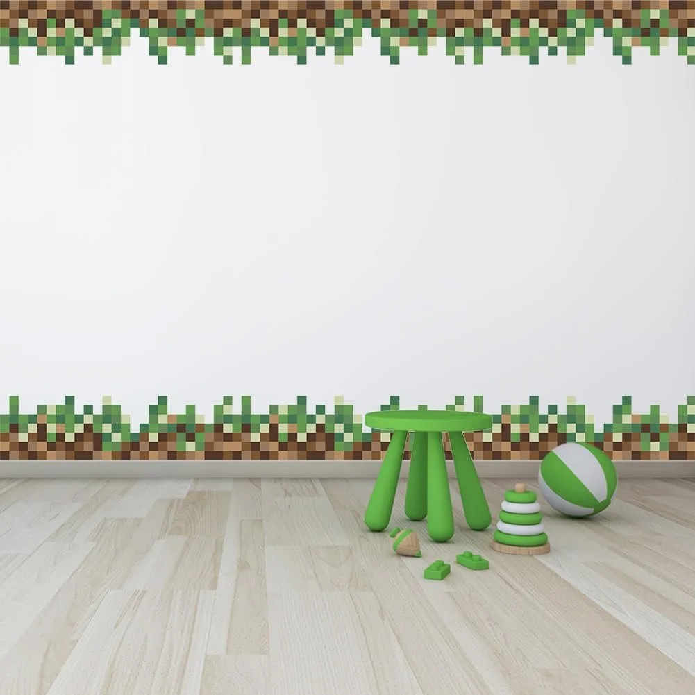 Наклейки на стіну SUPERDANT Green Camo Pixel 3 шт., фото №2