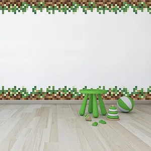 Наклейки на стіну SUPERDANT Green Camo Pixel 3 шт. synthetic.ua - Фото 1