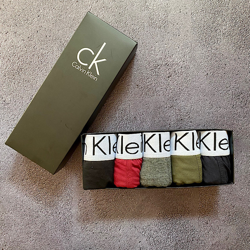 Набор мужских трусов боксеров Calvin Klein 3 штуки стильные трусы боксеры кельвин кляйн в подарочной коробке, фото №10