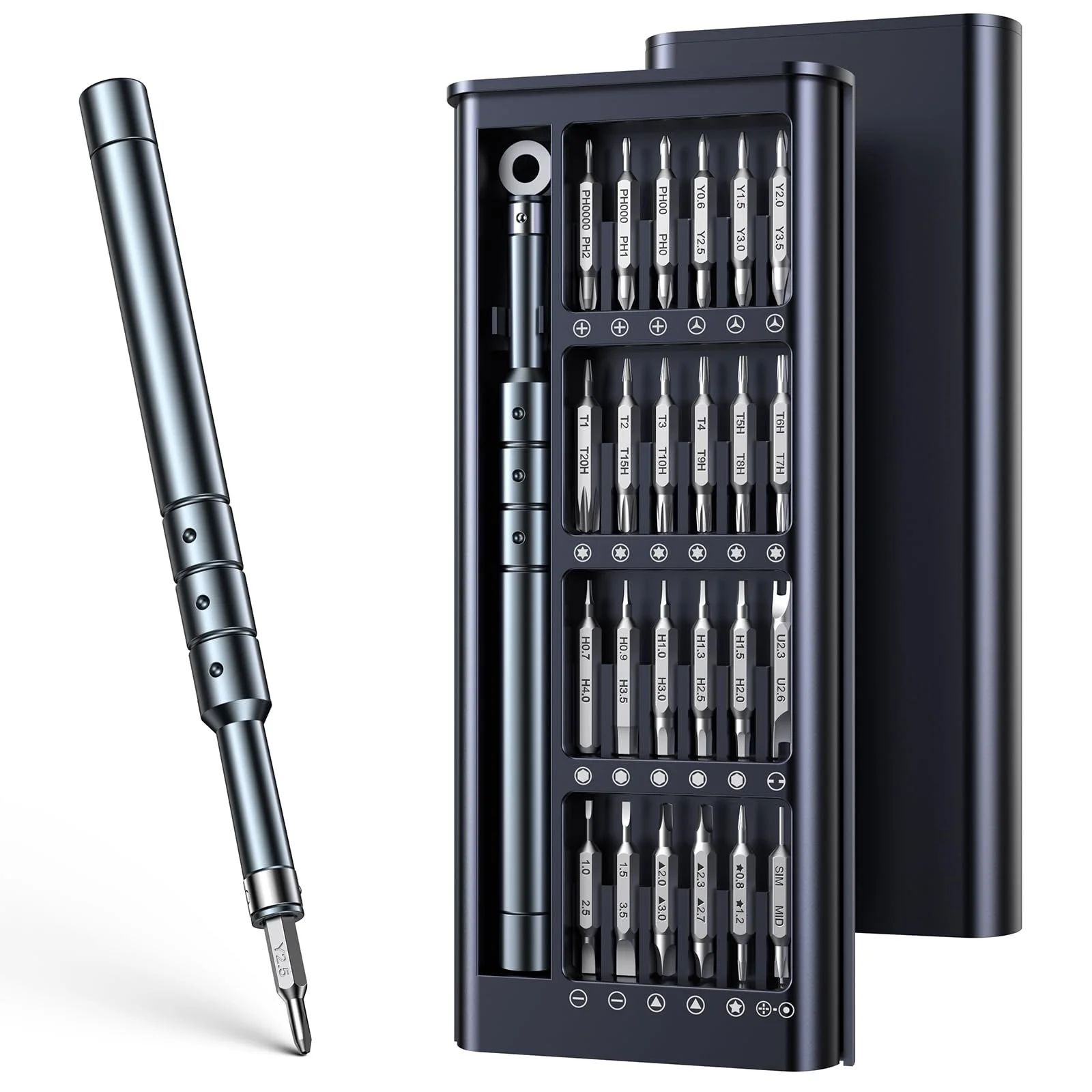 Набір викруток прецизійних JOREST 52-в-1 для електроніки та годинників, фото №1