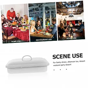 Емальована Гусятниця для запікання Luxshiny з кришкою 24x16 см біла антипригарна synthetic.ua - Фото 1