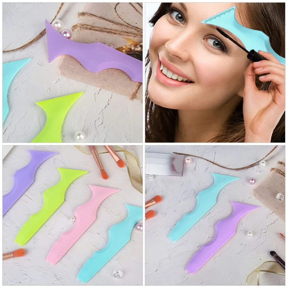 Шаблон для подводки глаз Ciieeo, силиконовая линейка для красоты, инструмент для защиты ресниц от макияжа, фото №2