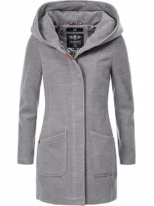Шерстяное пальто Maikoo Женское, Теплое тренчкот с капюшоном - Фото 1